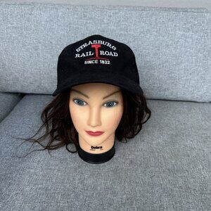 Strasburg Rail Road Hat Cap Strapback Black Cotton KC Caps